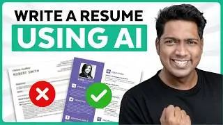 How to Write a Professional Resume 📄 Using AI | 2024