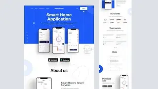 Responsive SmartHome Website Using HTML CSS and JavaScript