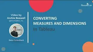 Tableau - Converting Measures to Dimensions (1.4.1)