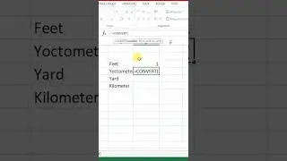 Convert Feet into Yoctometer in Microsoft Excel #yocto #excel #shorts