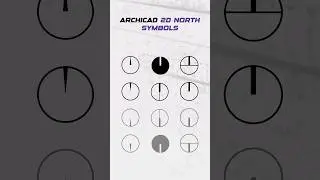 ArchiCAD North Symbols #architecture #archicad #bim #design #buildingdesign