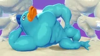 Using the Ultra Fishbunjin 3000 to slap random people in Slap City