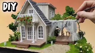 How to make a beautiful house from cardboard / DIY