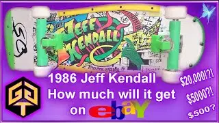 1986 Jeff Kendall Graffiti Deck FOR SALE How Much will this Old School Skateboard sell for on eBay❓️