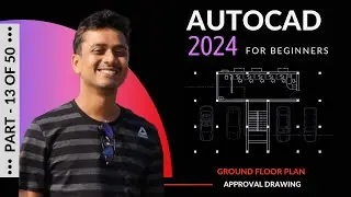 AutoCAD 2024 tutorial || Making a simple floor plan in AutoCAD 2024 || AutoCAD 2d drawing (2023)