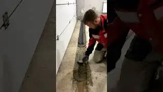 Установка сливного трапа в гараже