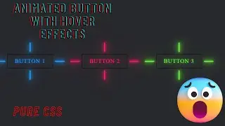 How to Create Animated Button with Hover Effects Using HTML and CSS | Tutorials