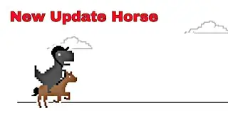 Chrome offline game | Dinosaur game New update Horse Gameplay - No internet