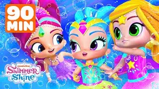 Shimmer and Shine Use Mermaid Bubble Magic! 🫧 | 90 Minute Compilation | Shimmer and Shine