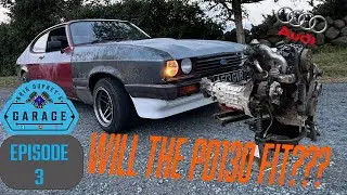 Will a RWD Converted PD130 fit in a Capri?? Project Patchwork EP3!