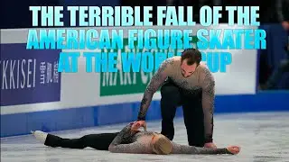 The terrible fall of the American figure skater at the World Championship