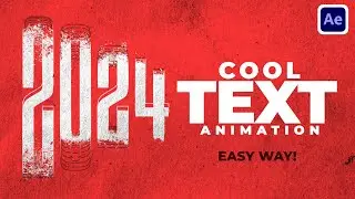 Cool Text Animation In After Effects: After Effects Tutorial | Easy Way - No Plugin