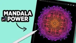 How to create a MANDALA in PROCREATE 