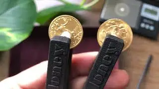 Coin Ping Test - British Sovereign vs 1/4 American Gold Eagle.  Is it the Silver? I think so.