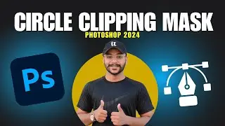 How to create circle clipping mask in photoshop || Clipping mask effect in Photoshop 2024