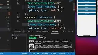 Build a custom toast notification. React Native Tutorial.