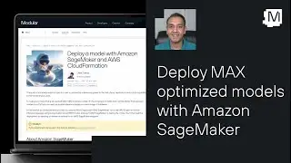 Deploy MAX optimized models with Amazon SageMaker AWS CloudFormation