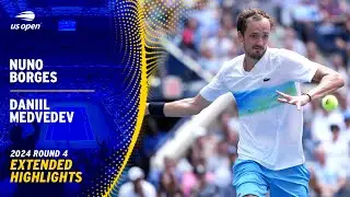 Nuno Borges vs. Daniil Medvedev Extended Highlights | 2024 US Open Round 4