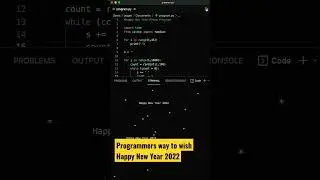 Love coding ❤️❤️  Happy New Year 2022 status ✨✨ using python 