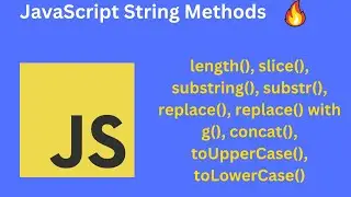 Javascript string methods with example
