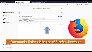 Auto Clean Browsing History of Mozilla FireFox Browser on Windows
