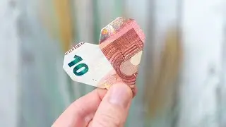 HERZ aus GELDSCHEIN falten | Einfach und schnell ❤️
