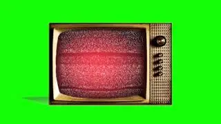 ФУТАЖ СТАРЫЙ ТЕЛЕВИЗОР 2 GREEN SCREEN