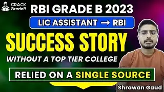 Mr. Shrawan Gaud: RBI Grade B 2023 toppers: RBI Success Story