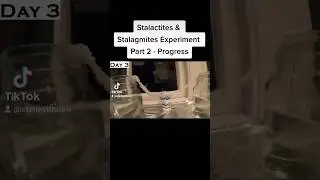 Part 2 | See progress of the Stalactites & Stalagmites Experiment 