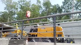 Разгрузка  нового грейдера XCMG GR215A