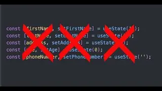 Junior mistake while create useState, here's a better way to make react native clean code!