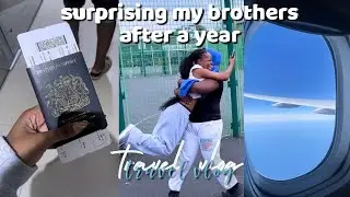 I missed my brothers so I flew out to see them!| suprising them after 1yr, 🇬🇭-🇬🇧, travel prep| VLOG