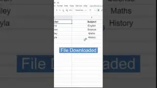 Convert Google Sheets to Excel