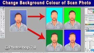 How To Change Passport Size Photo Background Colour in Photoshop for online application form 🔥🔥🔥