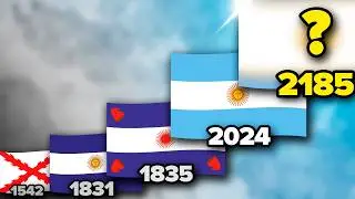 ENTIRE Evolution of Argentine Flag 🇦🇷 (1542 - 2321)