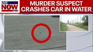 Texas officer murdered: Suspect arrested after crashing car into water | LiveNOW from FOX