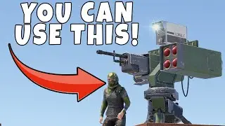 This RUST Server Lets You Place SENTRY TURRETS ! (Seriously they do)