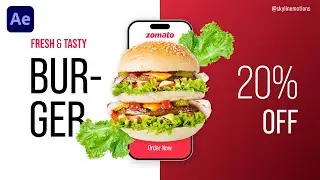 Fast Food SLIDESHOW Animation Tutorial in After Effects