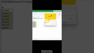 How to Delete Asterisks (*) Using Find & Replace in Excel