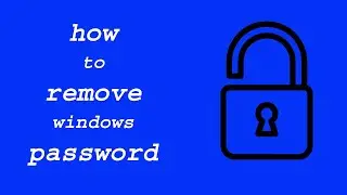 remove password windows 10 administrator account
