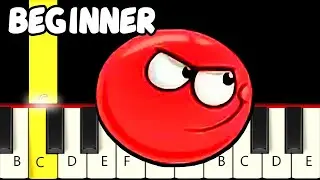 Deep Forest - RED BALL 4 - Fast and Slow Piano Tutorial - Beginner