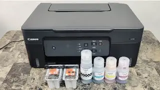 How to put Print Head / Ink Catridge | Refill ink in Canon Pixma G2730