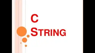 STRINGS in C |C programming tutorials | Awesome Codings