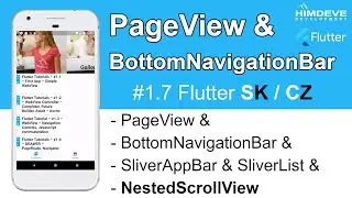 Flutter SK/CZ – #1.7 – PageView & BottomNavigationBar