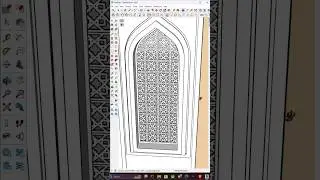 ✅Advance modeling jaali techniques in Sketchup #shorts #tips #viral #new