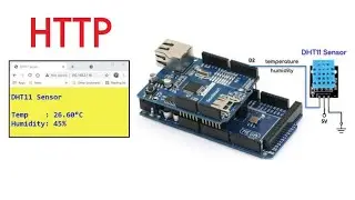 Arduino DHT11 Web Server using HTTP