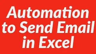 How to use automation to send ms outlook mail using Excel VBA