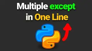 How to catch multiple exceptions in one line (in one except block)