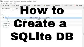 How to Easily Create a SQLite Database - Create Your First SQLite Database