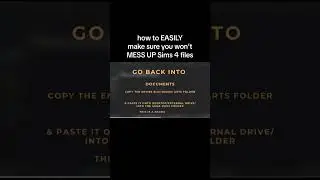 BEST way to prevent your Sims 4 from getting BROKEN (save files & mods) 